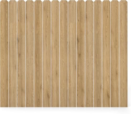 6ft Dog-Ear Fence Picket 5.9 inch x 0.5 inch Fir Wood Fence Boards 15-Pack(7.38 L) for Privacy Fence Replacement Yard Fencing Garden Edging DIY Wooden Wall Construction