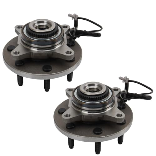 Image of TRQ 2 Piece Wheel Bearing & Hub Assembly Set Compatible with 2009-2010 Ford F-150