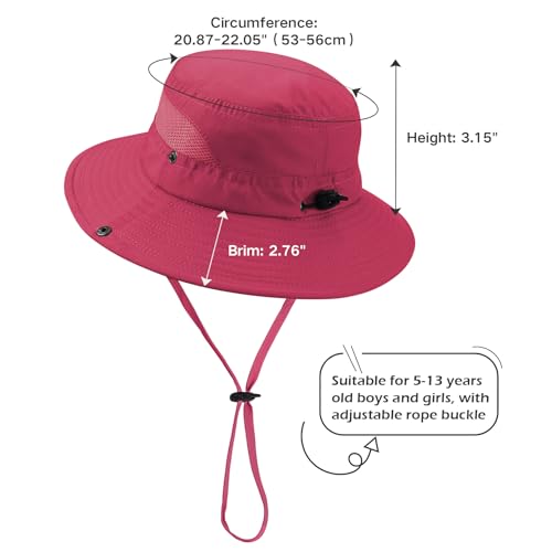 Durio Kids Sun Hats - UPF 50+ Wide Brim Sun Protection for Boys & Girls4