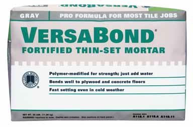 Custom Building Products VersaBond Gray Modified Thin-Set Mortar 25 lb.
