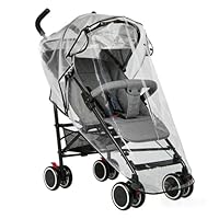 Homshsjhkis Regenschutz Kinderwagen, Universal Komfort Regenschutz Kinderwagen, Regenverdeck Buggy mit Fenster und Doppel Reißverschluss zum Öffnen, Transparent, Schadstofffrei, Gute Luftzirkulation