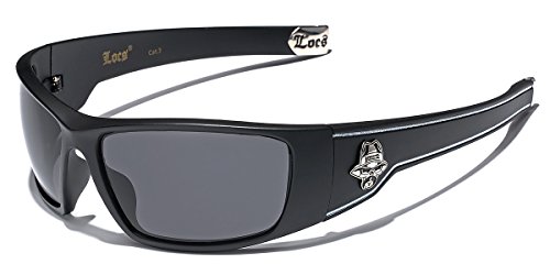 Locs Original Gangsta Shades Hardcore Men's Sport Sunglasses - Matte Black