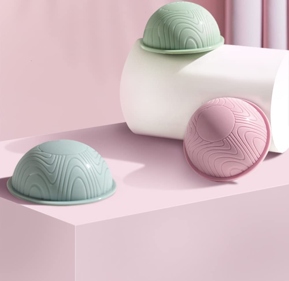 1Par De Pelotas De Masaje para Yoga Relajación Muscular Alivio del Dolor Pelota De Fascia Portátil Copa Anticelulítica De Silicona Ventosas De Masaje Al Vacío
