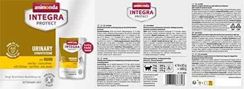 animonda INTEGRA PROTECT Katzenfutter nass Urinary Struvitstein mit Huhn (8 x 85g), vom Tierarzt empfohlen bei Harnsteinen, mit Veterinären entwickeltes Diätalleinfutter für erwachsene Katzen