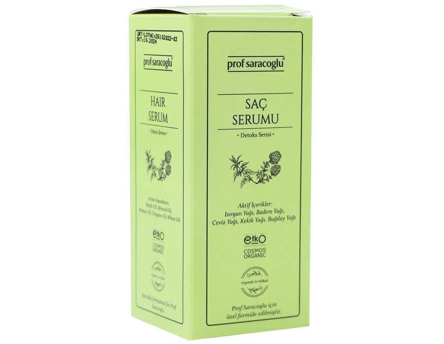 Prof Saracoglu Detoks Organik Saç Serumu 30ml