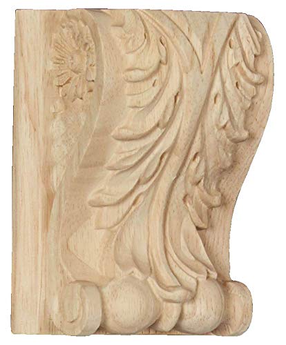 Ekena Millwork CORW04X02X05ABMA Wood Corbel, 3 1/2" x 2" x 4 1/2", Maple
