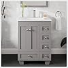Eviva acclaim 24 inch vanity with sinkgrey small bathroom vanity with sink 24 inch quartz top and porcelain sink bathroom sink cabinet stylish single sink bathroom vanity for modern bathrooms  urban country home decor