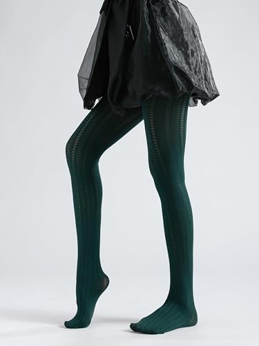 Image of Sahabowi Women Tights, Sheer High Waist Pantyhose, Vintage Control Top Stockings, Siwa7
