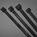 UV Stabilized Cable Ties, 175 lb Tensile Strength, 48",UV Black,