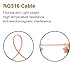 MOOKEERF SMA Male to BNC Male Cable 3ft,2 Pack SMA to BNC Cable RG316 SMA BNC Adapter Cable for RF Applications/Antennas/Wireless LAN Devices/Wi-Fi Radios External Antenna etc