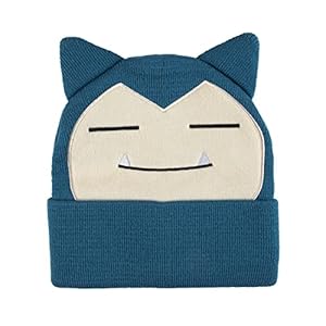 Bioworld Pokemon Snorlax Embroidered Beanie Cap Hat One Size Licensed New Blue