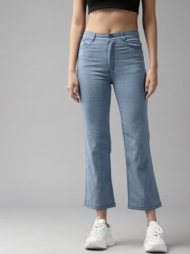 Image of GUTI Womens High Rise Crop Length Jeans()