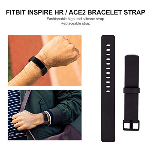 Pulseira de relógio UKCOCO compatível com Fitbit Inspire HR/ACE2 – Pulseira de reposição de silicone