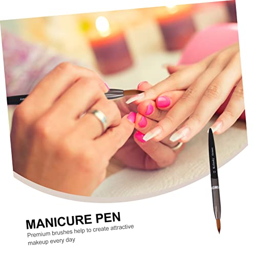 HONMEET 1Pc Caneta De Unhas Unhas Gel 3D Desenho Caneta Pincel De Desenho De Arte De Unhas Escova De
