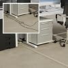 D-Line 6ft Floor Cord Cover, Cable Protector, Hide Extension Cords, Protect Cords, Prevent Cable Trips, Heavy Duty Cord Hider - Cable Cavity 0.63 (W) x 0.31 (H) - Beige