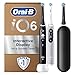 Oral-B iO 6 Electric Toothbrushes Dual Pack, Black & Grey, 3 Toothbrush Heads, 1 Travel Case, Designed By Braun