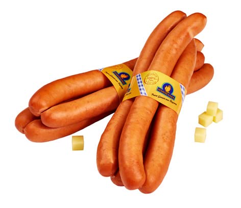 Höhenrainer Puten-Käsekrainer mit Emmentaler, 12 Stück
