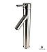 Fresca Vessel Mount Bathroom Faucet - Brushed Nickel FFT1045BN: 2"W x 5.75"D x 12.75"H