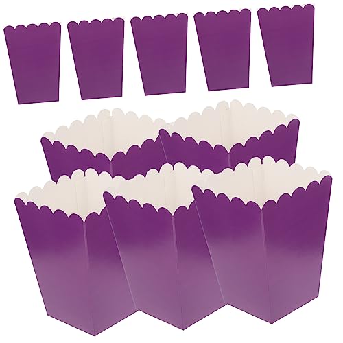 SOLUSTRE 50pcs Popcorn Boxes Paper Popcorn Tubs Greaseproof Party Snack Containers for Candy Buffet