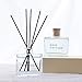 HEKOY 30ml Lavender Reed Diffuser Set with 30ml Essential Oil Refill for Bedroom Bathroom Living Room Office Gift Idea