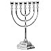 Garneck 2pcs tablescape Decor Vintage Gifts Taper Candle Holders 7 Branch Oil Menorah Retro Candle Holder ark of The Covenant Desktop Decoration Festival Candlestick Decor Ornaments Metal
