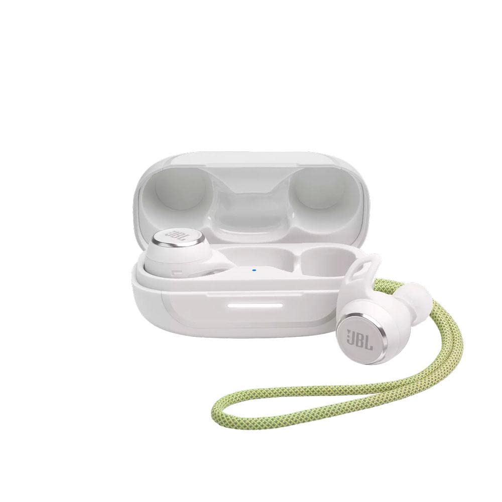 JBL Reflect Aero Cuffie In-Ear True Wireless Bluetooth, Auricolari Impermeabili e Antipolvere IP68 con Cancellazione Adattiva del Rumore, per Musica e Chiamate, Autonomia 8+16 Ore, Bianco