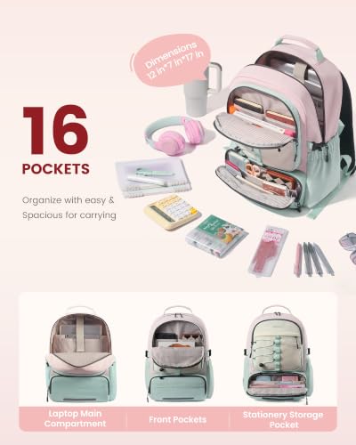 LOVEVOOK Macaron Color Block Backpack