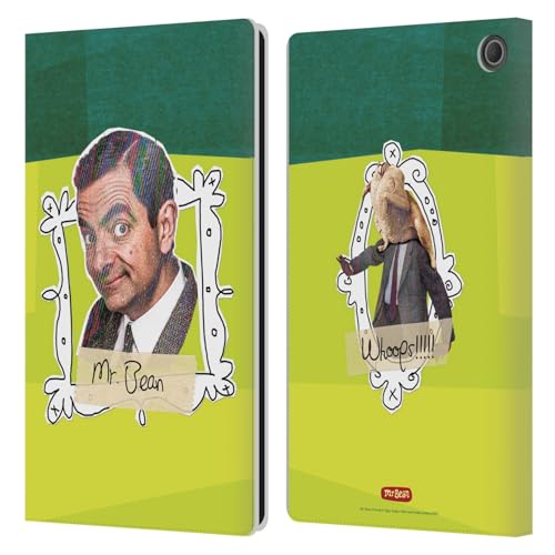 Étui Portefeuille en Cuir Amazon Fire Max 11 2023 Mr. Bean
