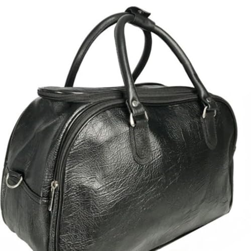 Mala Bolsa De Mão Extra Grande De Viagem Couro Ecológico (preto)