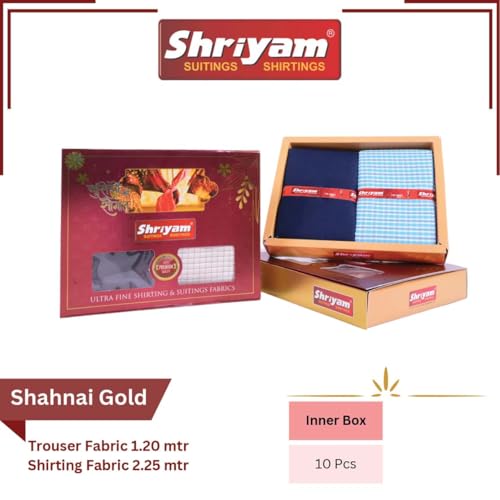 Image of Unstitched Plain Shirt and Trouser Fabric Combo Gift set - Cotton Blend Material - 2.25m Shirt Cloth - 1.20m Pant Cloth