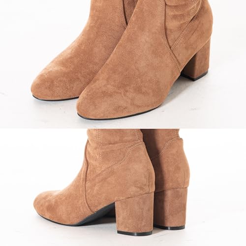 N.N.G Women Over the Knee Boots Thigh High Suede Black Block Low 2 Inch Heel Chunky Above Knee Winter Pointed toe4