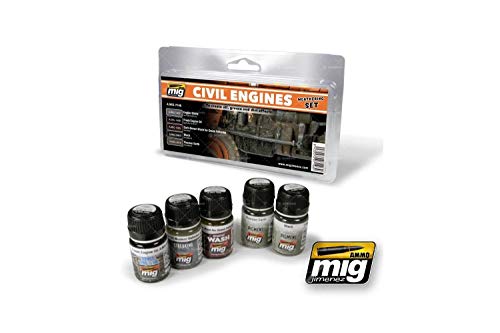 Civil Engines Weathering Set Ammo of Mig Jimenez