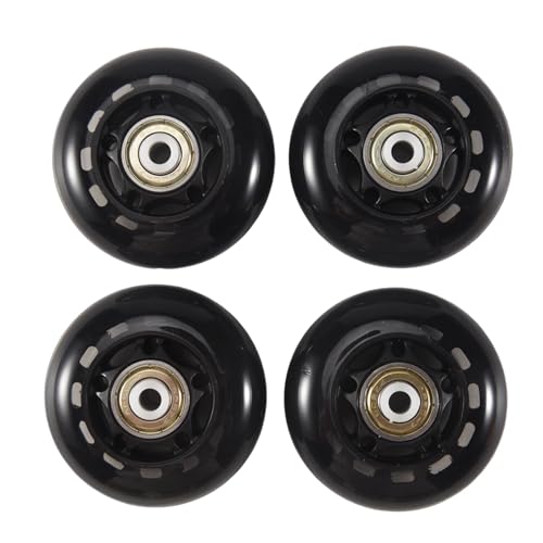 Wesafrae 4Pcs Patines Ruedas de Goma Patines Antideslizantes Mute Resistente Al Desgaste Patines de Ruedas Accesorios para Patines de Ruedas