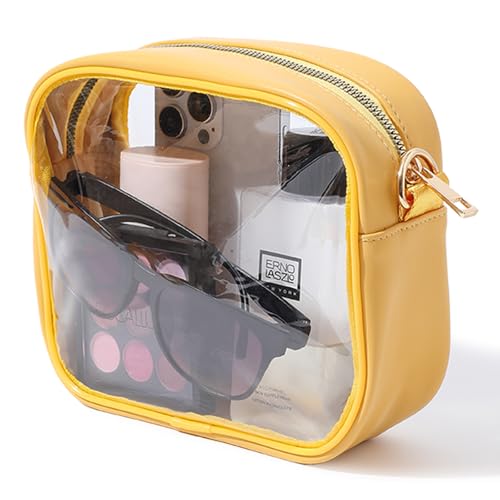 Image of TOBVZOO Clear Bag Stadium Approved, Crossbody Transparent Bag for Concerts Sports Events, Purses for Men & Women