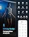 RENPHO Bluetooth Body Fat Scale, Digital Weight Scale Bathroom Smart Body Composition Analyzer Wireless BMI Compact Scale Health Monitor with Smartphone APP, 396 lbs