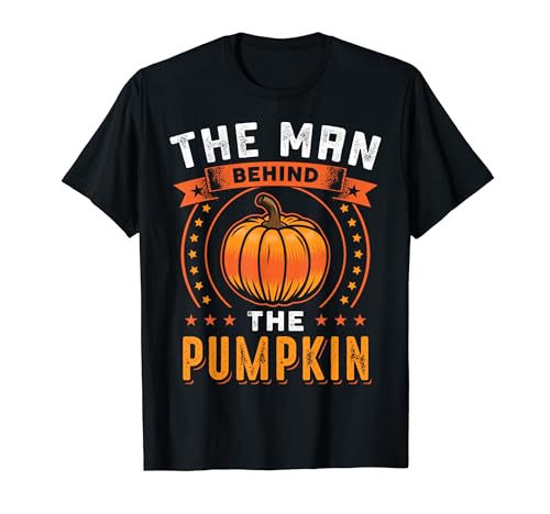 The Man Behind The Pumpkin Funny Halloween New PAPA Costume Camiseta