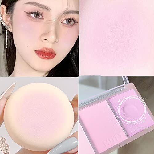 Purple Blush Matte Face Powder Blush Palette For Cool Skin Colors, Soft Mist Nude Makeup Rouge Blush Waterproof Long Lasting Contour Highlight Blush Powder Highly Pigmented #TOP1