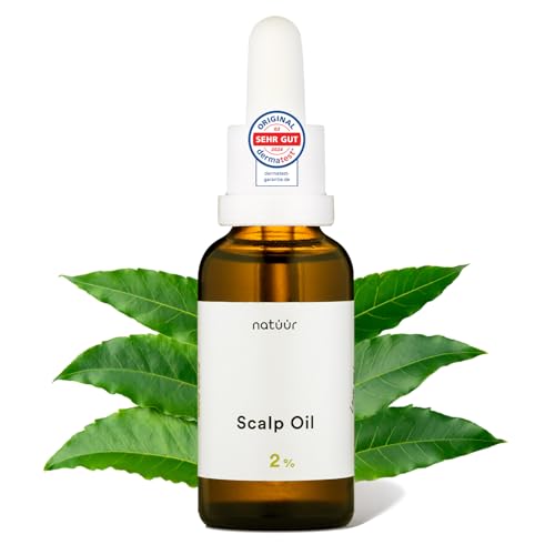 natüür Scalp Oil 30 ml | Trockene Kopfhaut Pflege | Beruhigendes Kopfhaut Öl mit NEEMAVERA® & Jojobaöl | Natürliche Kopfhautpflege gegen Trockenheit | Auch bei Schuppen und Jucken