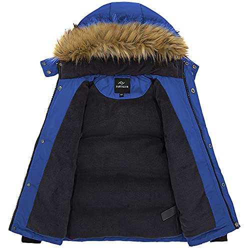 FARVALUE Boys Water Resistant Winter Coat Warm Quilted Puffer Jacket Hooded Parka Thicken Down Jacket for Boys3