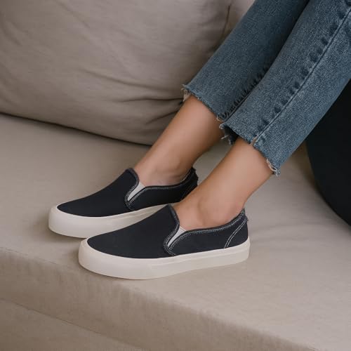CUSHIONAIRE Fulton Womens Slip On Sneakers, Lightweight Comfortable Casual Sneakers for Women with Memory Foam2