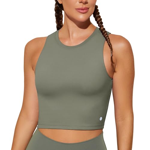 Image of Natural Feelings Nudi Sports Bras for Women Removable Padded Yoga Tank Tops Sleeveless Fitness Workout Crop Tops