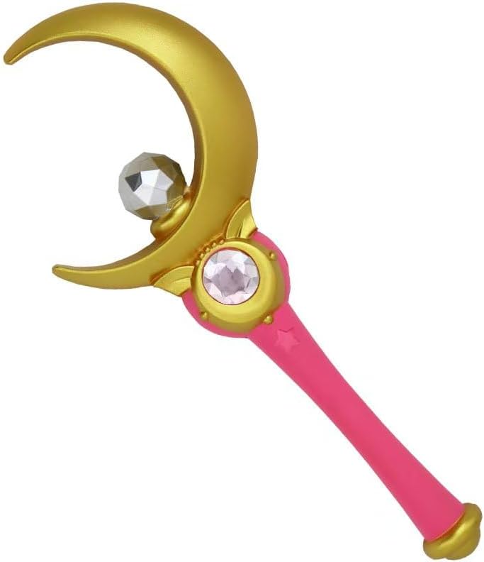 Mingshao Magical Girl Foam Cosplay Wand Staff with Wing Accents, Anime-Inspired Costume Prop Accessory