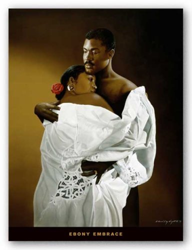 artworkforless com Ebony Embrace by Edward Clay Wright - 32 x 24 inches - Fine Art Print Poster