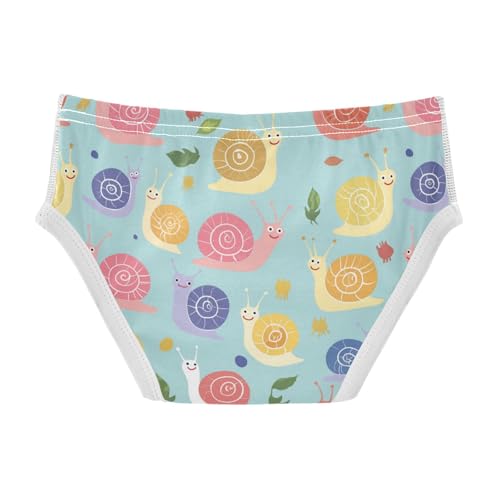 Wusikd Cute Snails Boys' Underwear Cotton Boys Briefs Soft Toddler Underwear 2T2