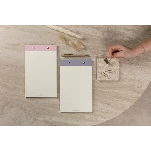 Clairefontaine 116093C - Inspire, Bloc à rivets A5 14,8x21cm, Toile du Marais, 60 feuillets dots détachables, ass.