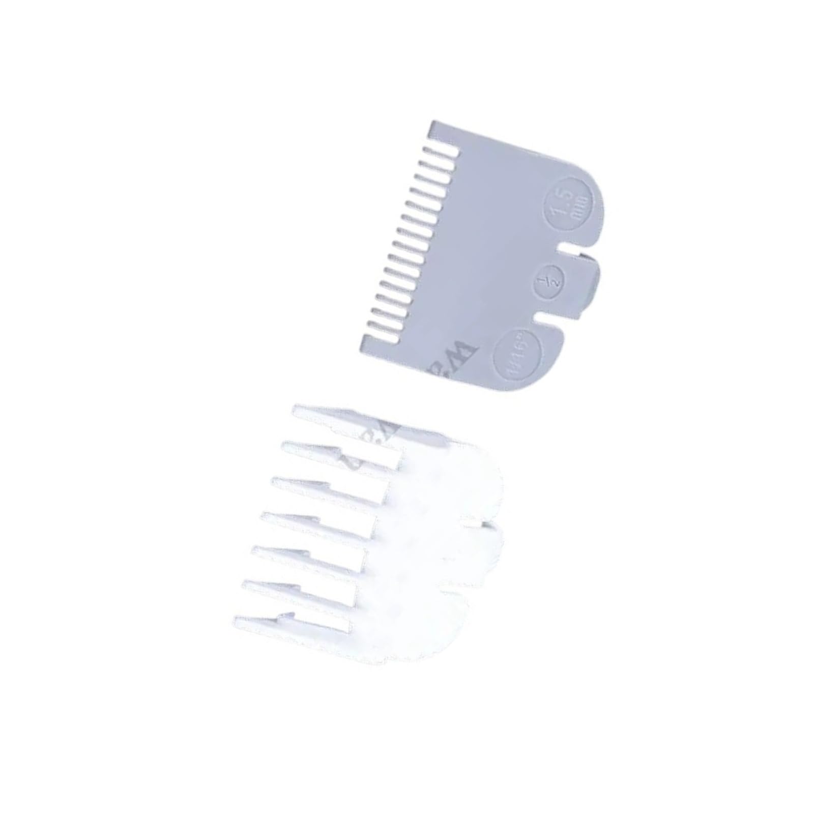 Peine de límite de 2/3/4 piezas, compatible con Wahl, cortadora de cabello 1,5 mm 3 mm 4,5 mm Guía de corte profesional Peines Cortadora de cabello Peine de posicionamiento Y0907(LYPT-Grey-2pcs)