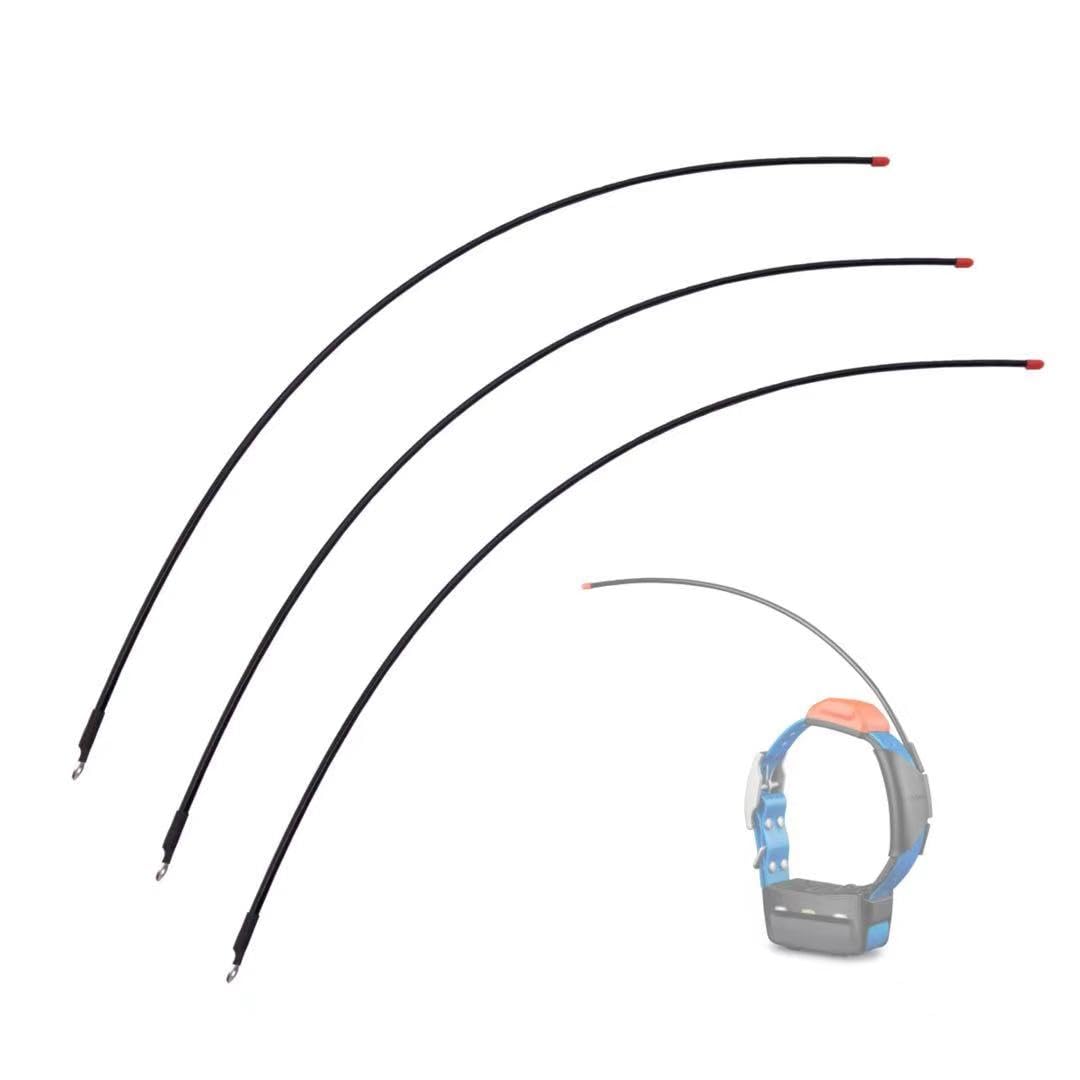 3 PCS Replacement Antennas for Garmin Dog Collar, Standard VHF Long-Range Antenna for Garmin T20, TT25, T5, TT10, TT15, DC50, TB10 Dog Device, Black