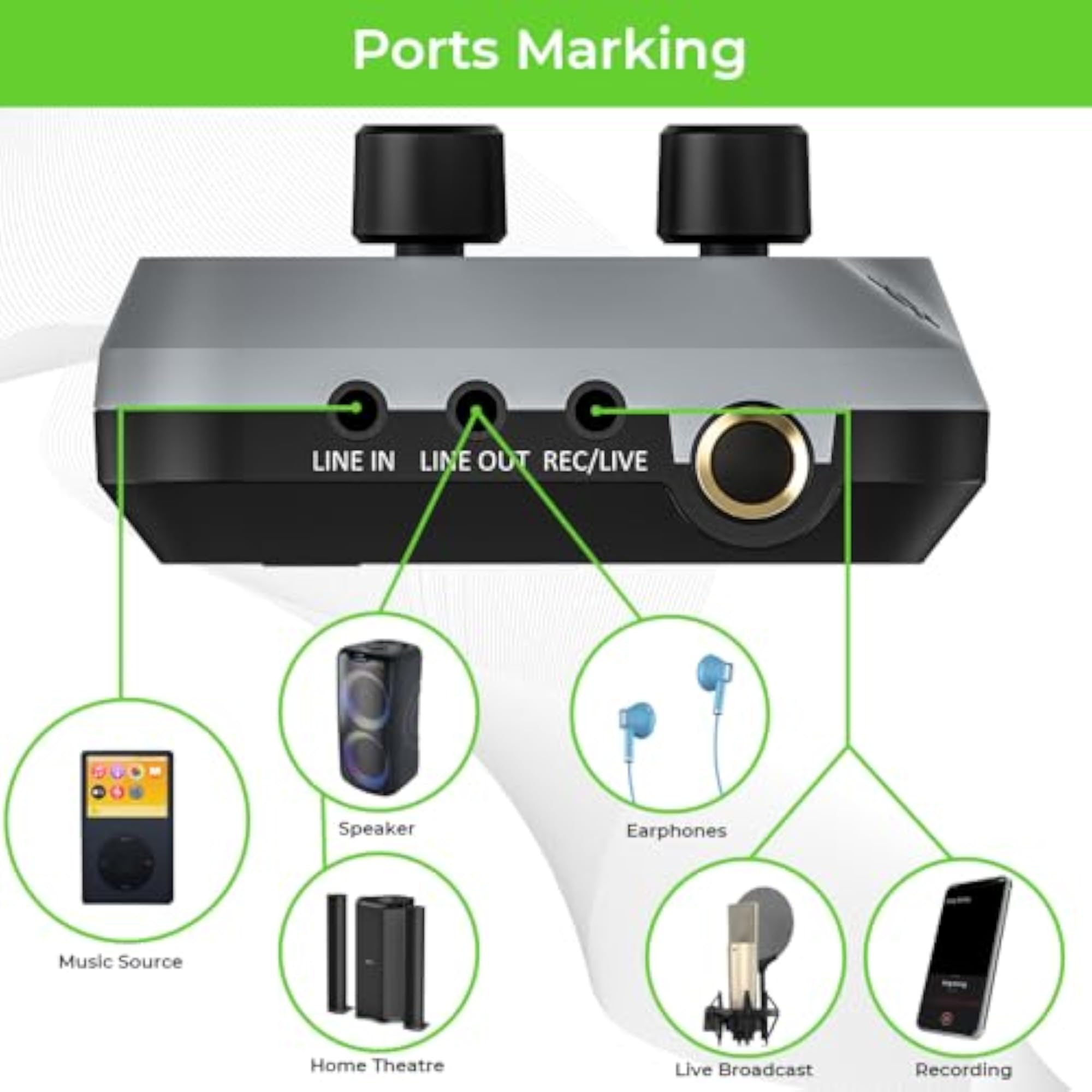 Portable Bluetooth Karaoke Mixer with Microphone