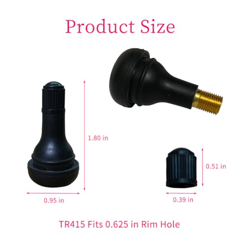Image of 20Pcs TR415 Tubeless Tire Valve Stems for 0.625 inches Rim Holes