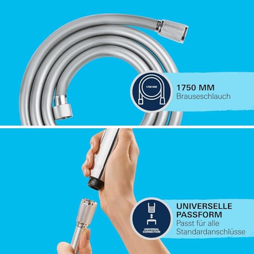 GROHE Vitalioflex Trend, Duschschlauch 1,75m, flexibel und knickfest – Ansicht 5